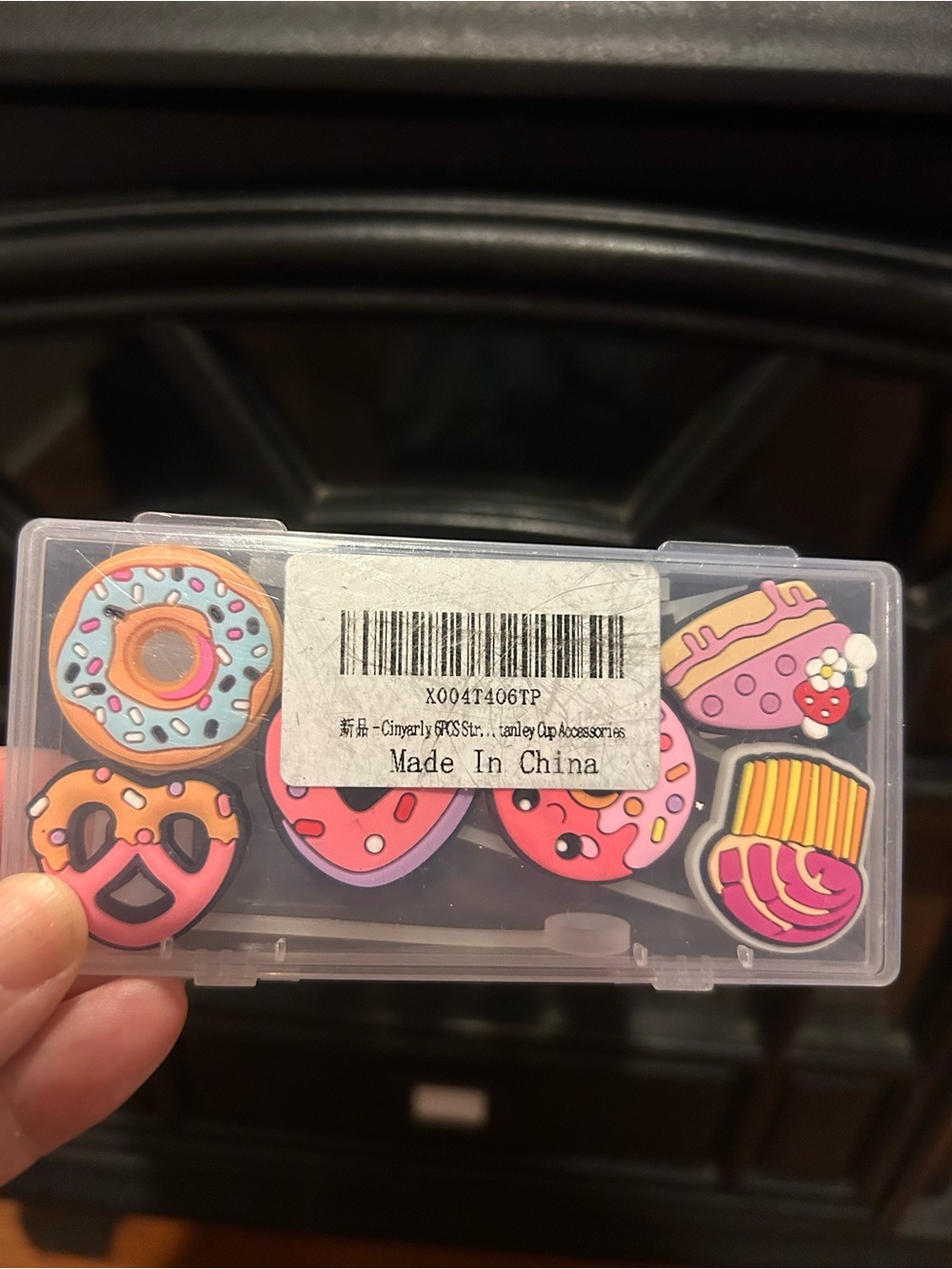 Cute Donut & Dessert Straw Toppers - Pink, Purple, Orange. NEW